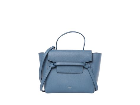 celine nano belt bag slate blue